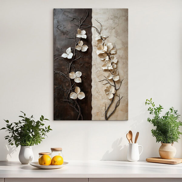 Gentle blooms on contrasting backgrounds Gentle blooms on contrasting backgrounds