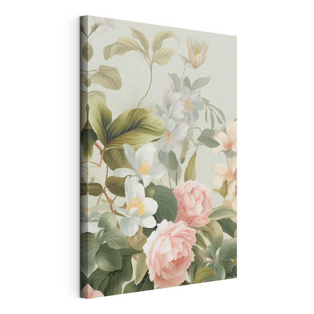 Delicate blooms in soft hues