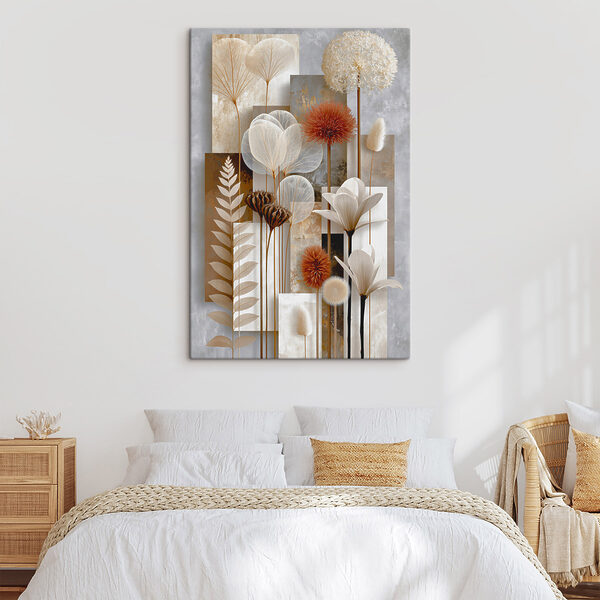Wall art of flowers and plants