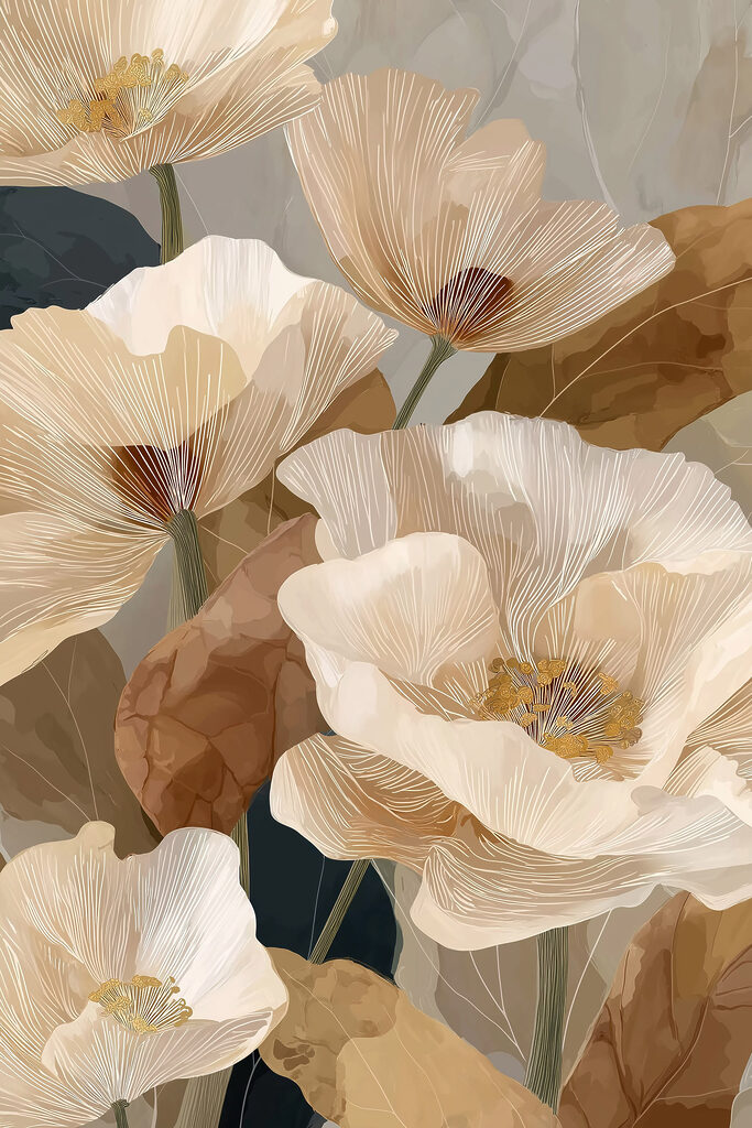 Delicate blooms in soft hues Delicate blooms in soft hues
