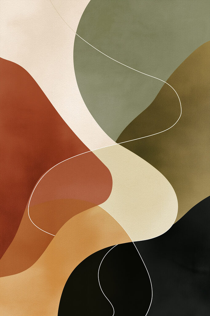 Colorful art piece with white lines Colorful art piece with white lines