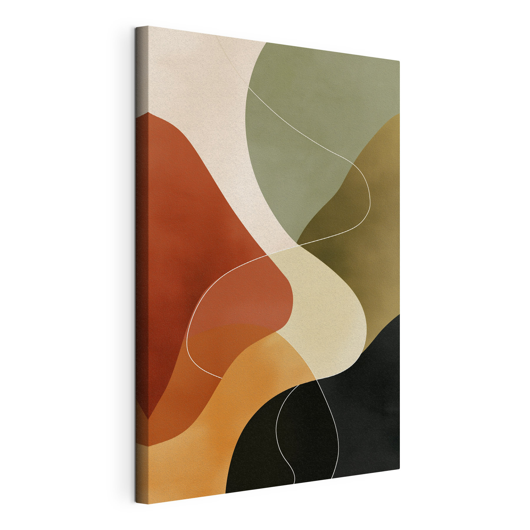 Colorful art piece with white lines Colorful art piece with white lines