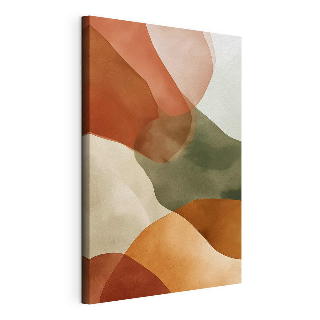 Flowing shapes in warm hues Flowing shapes in warm hues