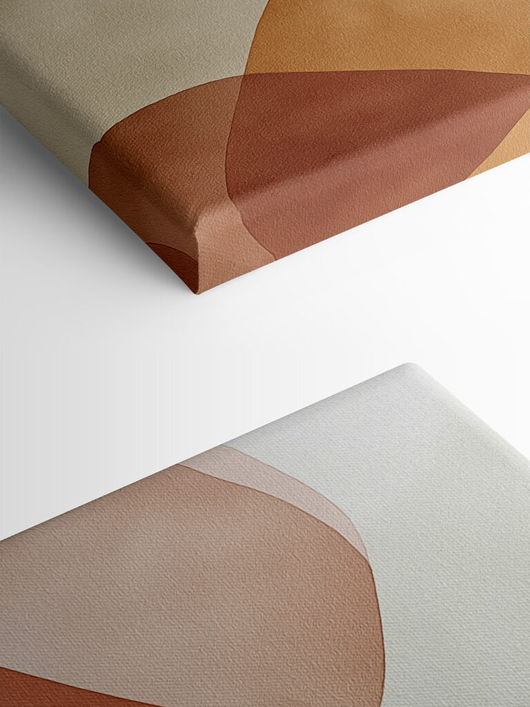 Flowing shapes in warm hues Flowing shapes in warm hues
