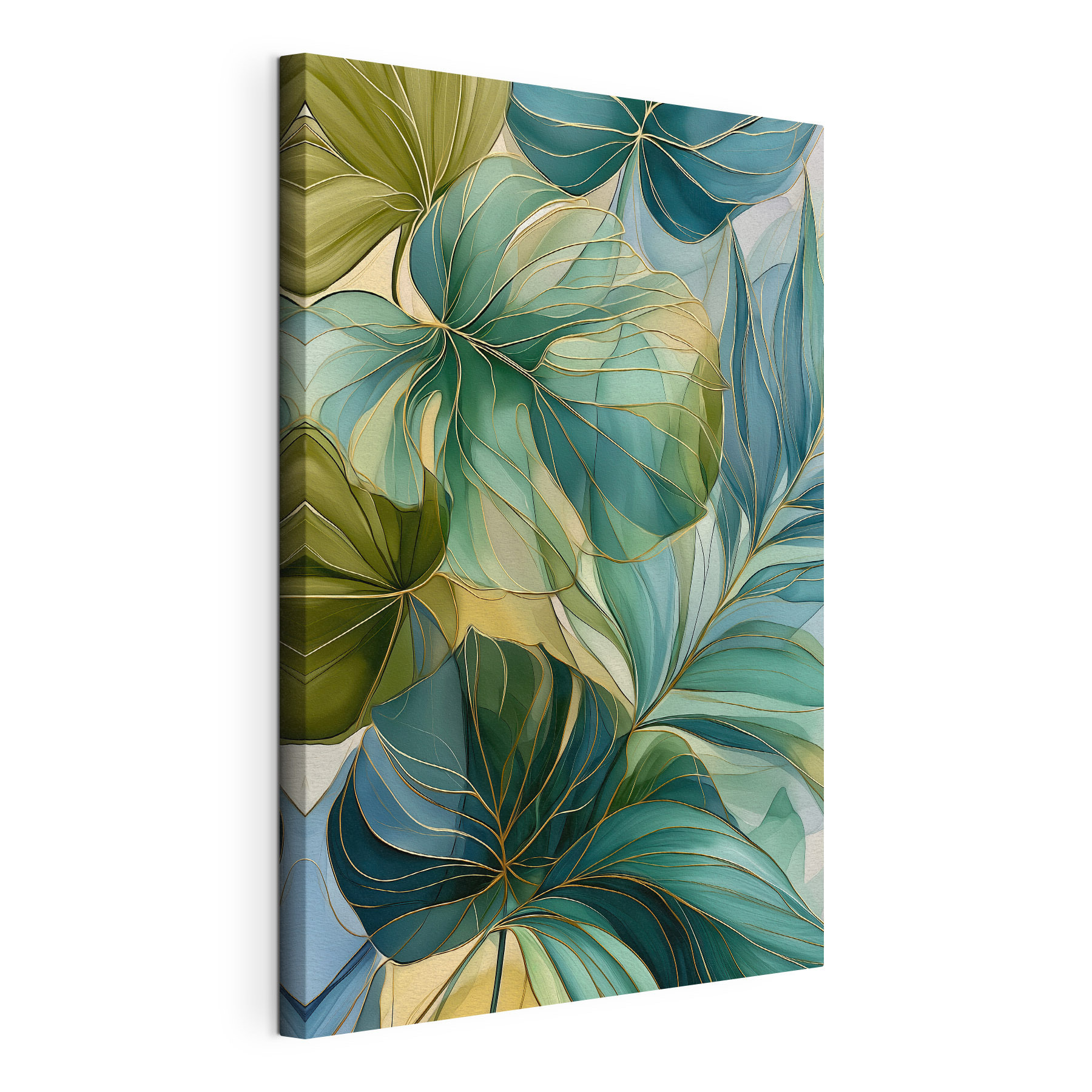 Lush leaves in calming colors Lush leaves in calming colors