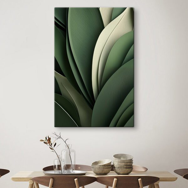 Nature's design in soothing greens Nature's design in soothing greens