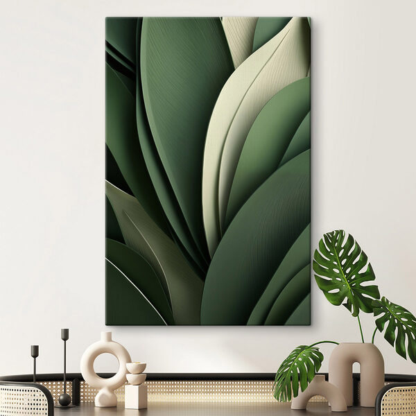 Nature's design in soothing greens Nature's design in soothing greens