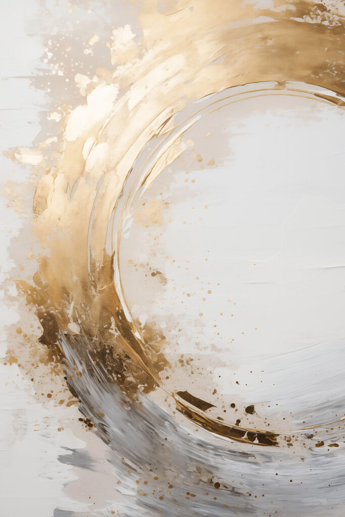 Abstract flow with soft earthy tones