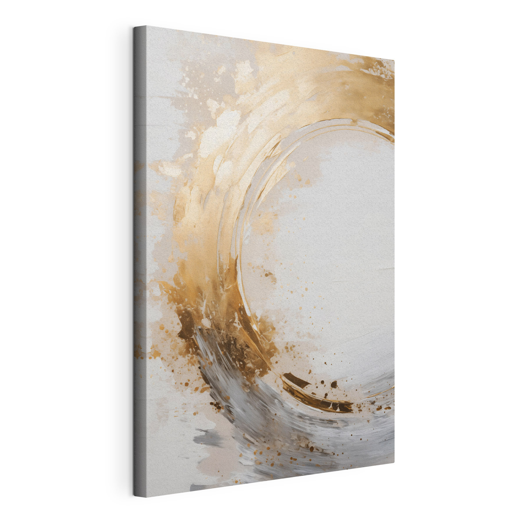 Abstract flow with soft earthy tones