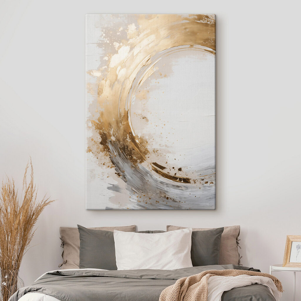 Abstract flow with soft earthy tones