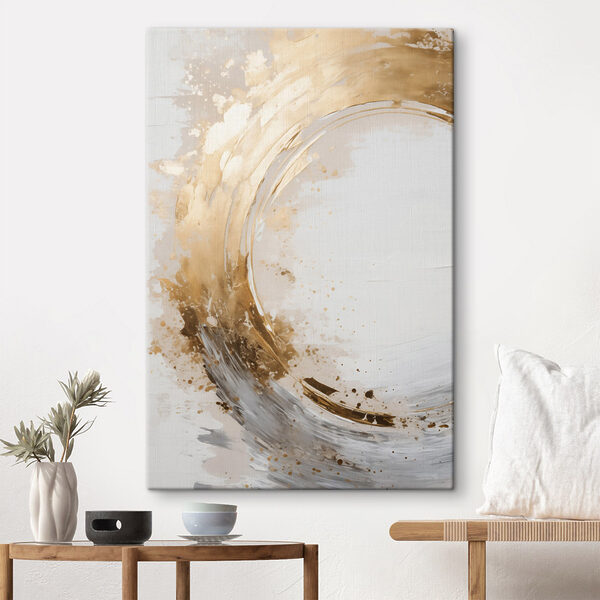 Abstract flow with soft earthy tones