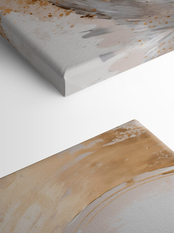 Abstract flow with soft earthy tones