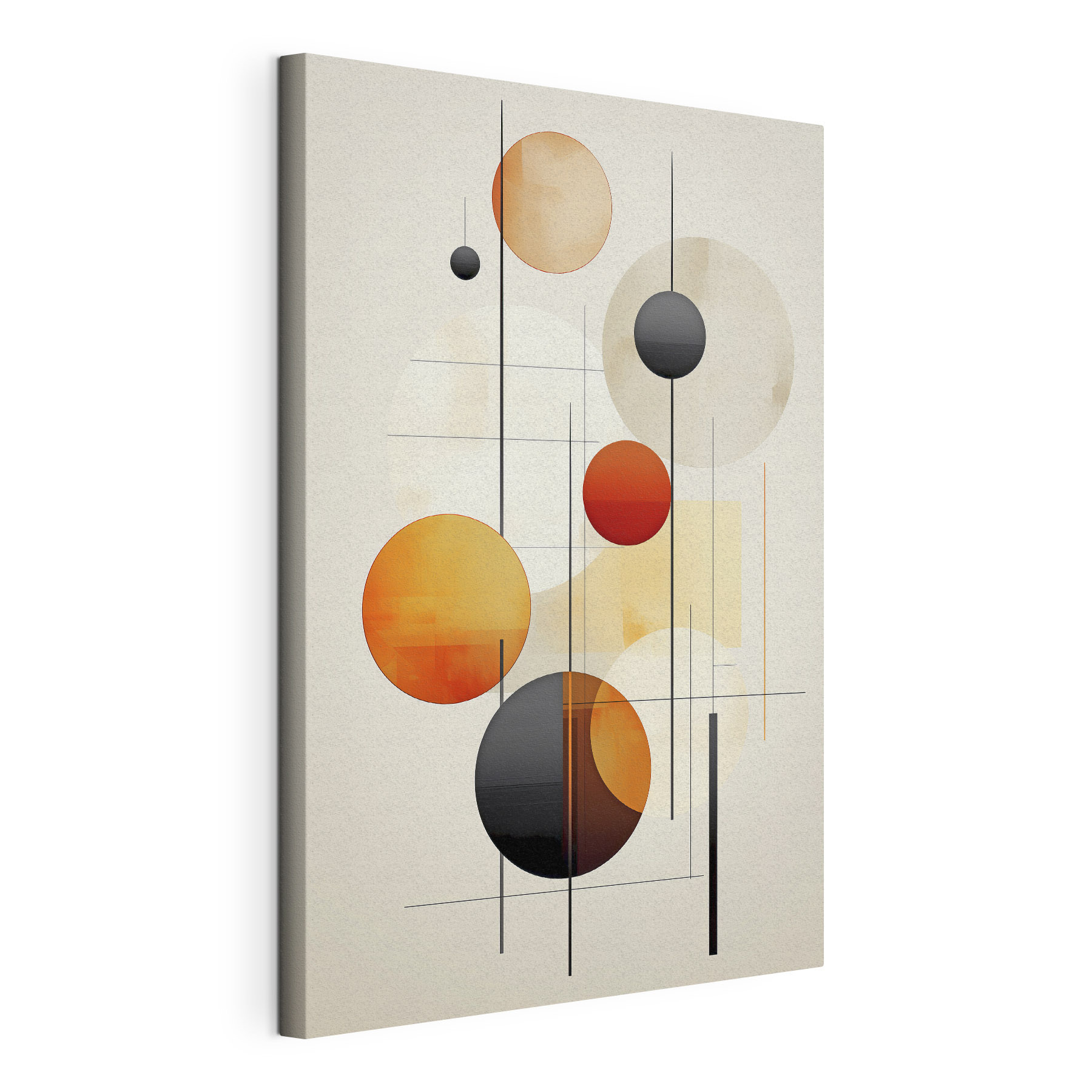 Art piece of art with circles and lines