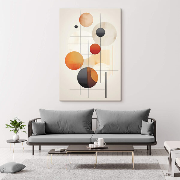 Art piece of art with circles and lines