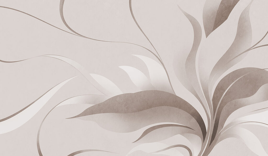 Serene floral design in soft tones