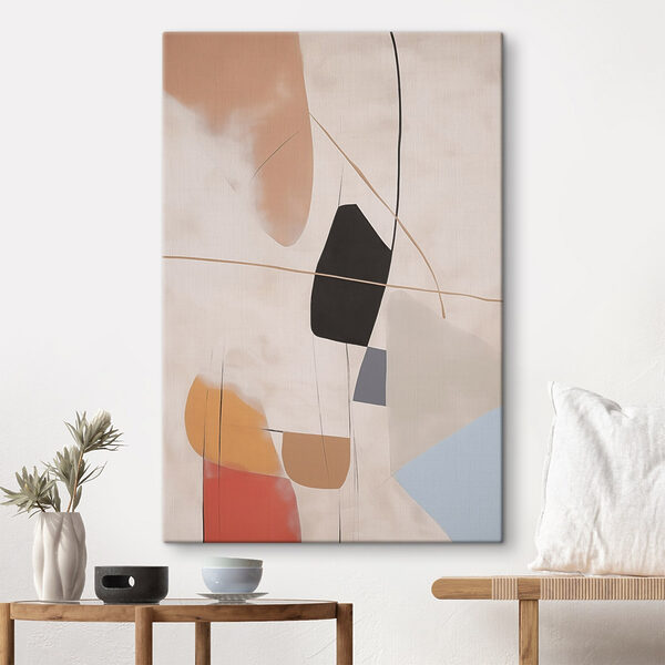 Abstract shapes in soft colors