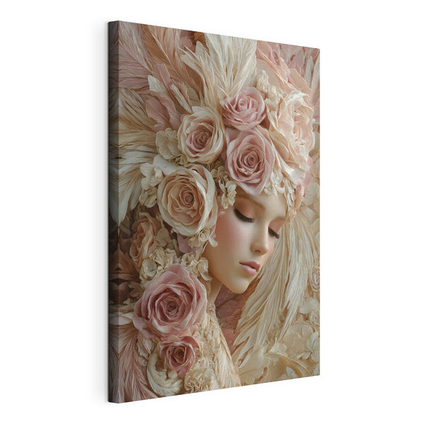 Mannequin with flowers in her hair