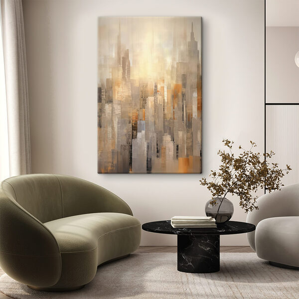 Painting of a city