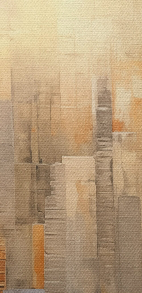 Painting of a city
