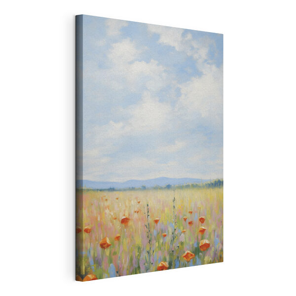 Field of flowers and grass Field of flowers and grass