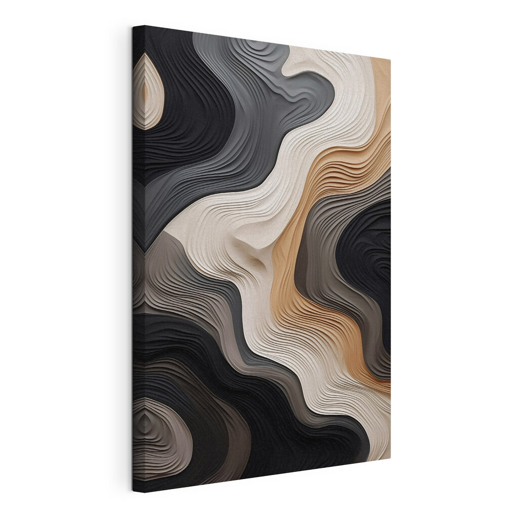 Black and white and brown wavy lines Black and white and brown wavy lines