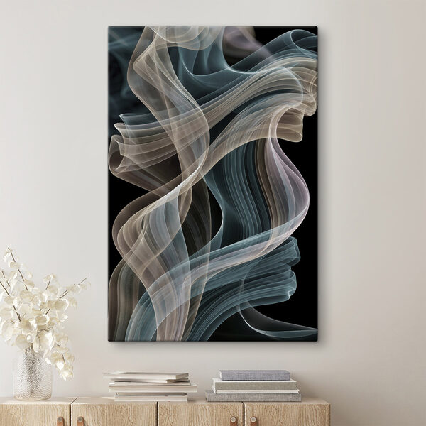 Flowing waves of soft color