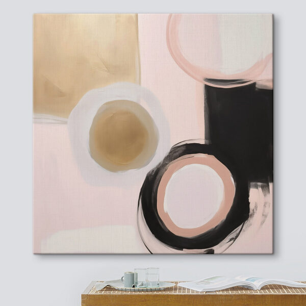 Painting of circles and squares Painting of circles and squares