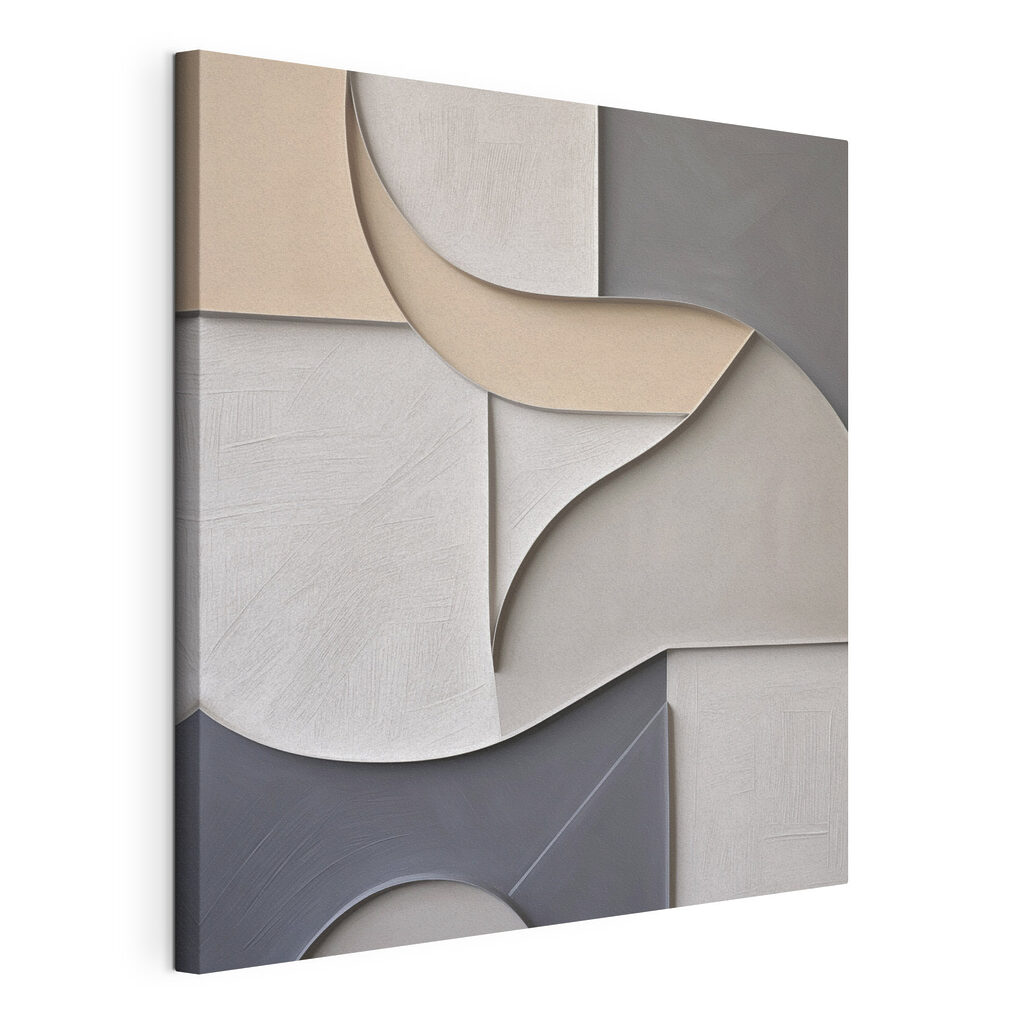 Wall art with a curved design