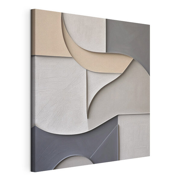 Wall art with a curved design