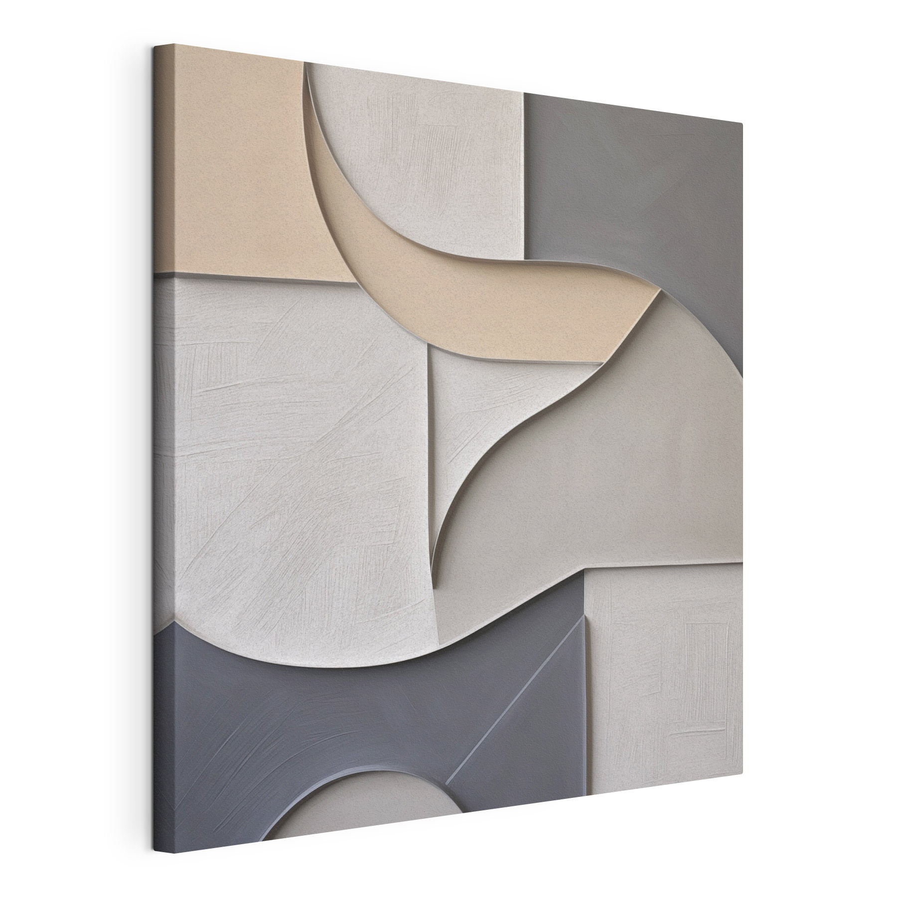 Wall art with a curved design