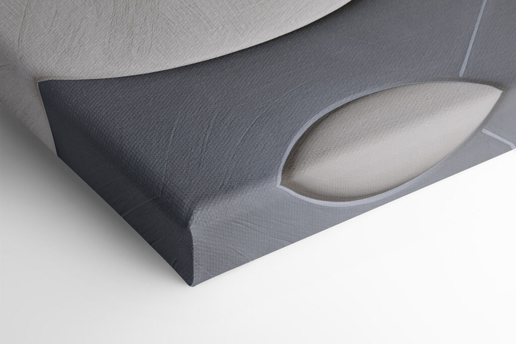 Wall art with a curved design