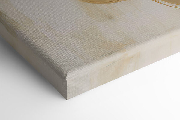 Painting of circles and green paint