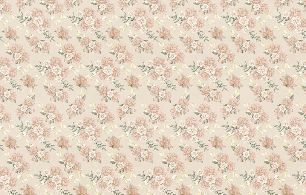Pattern of flowers on a beige background Pattern of flowers on a beige background