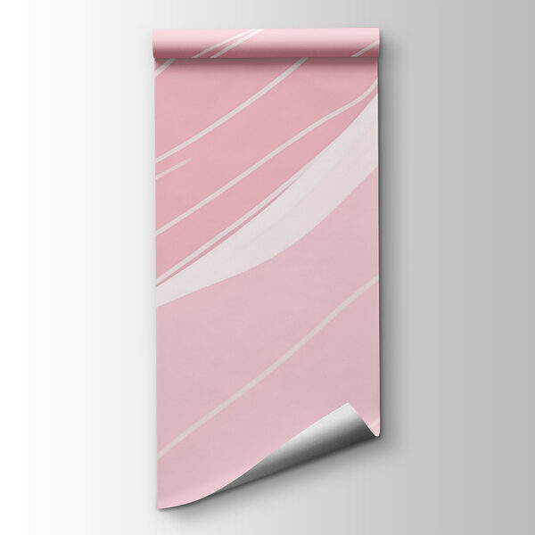 Pink and white wavy lines