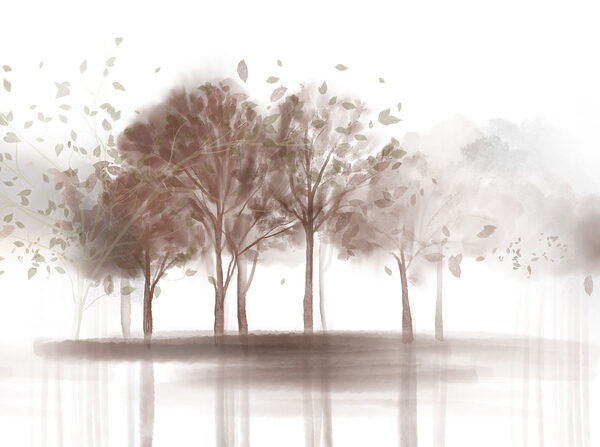 Group of trees with leaves