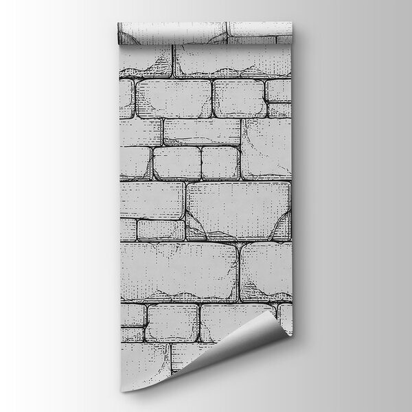 Stone wall with windows Stone wall with windows