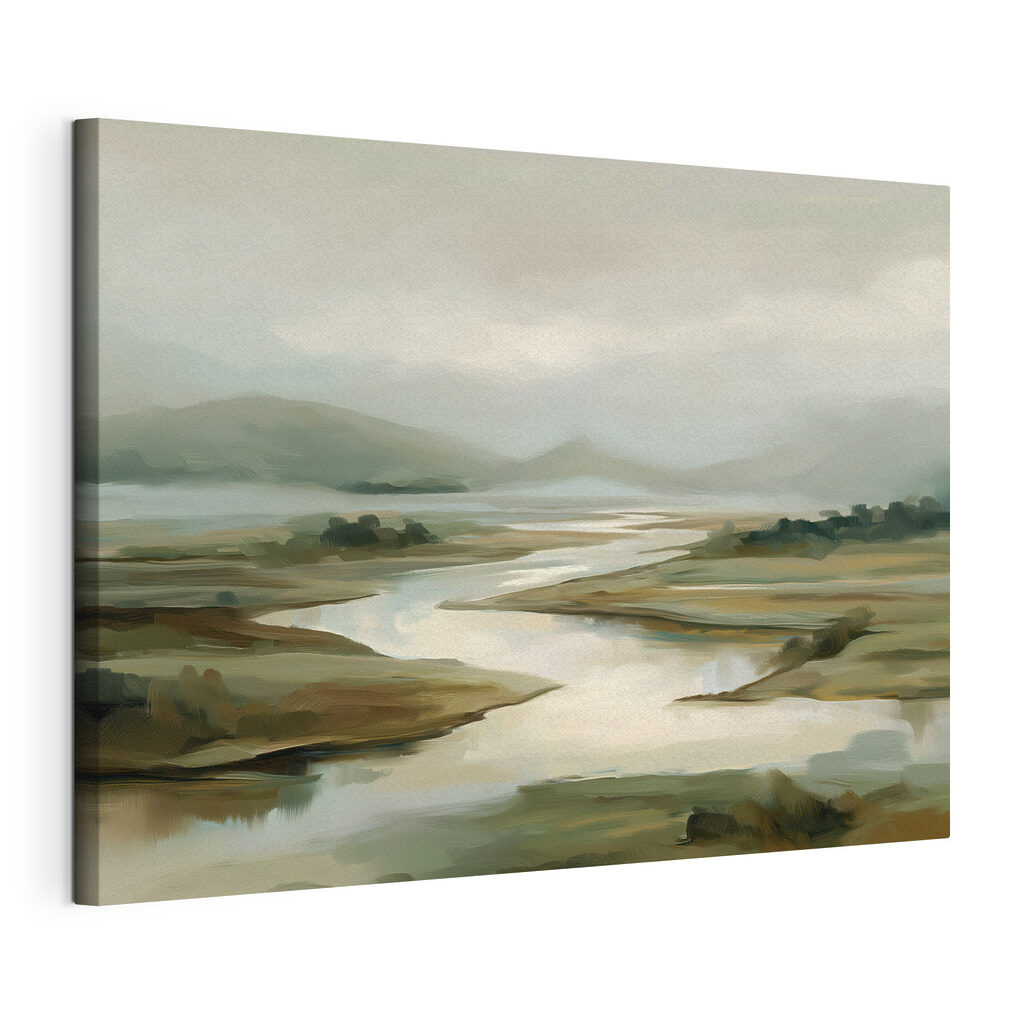 River running through a valley