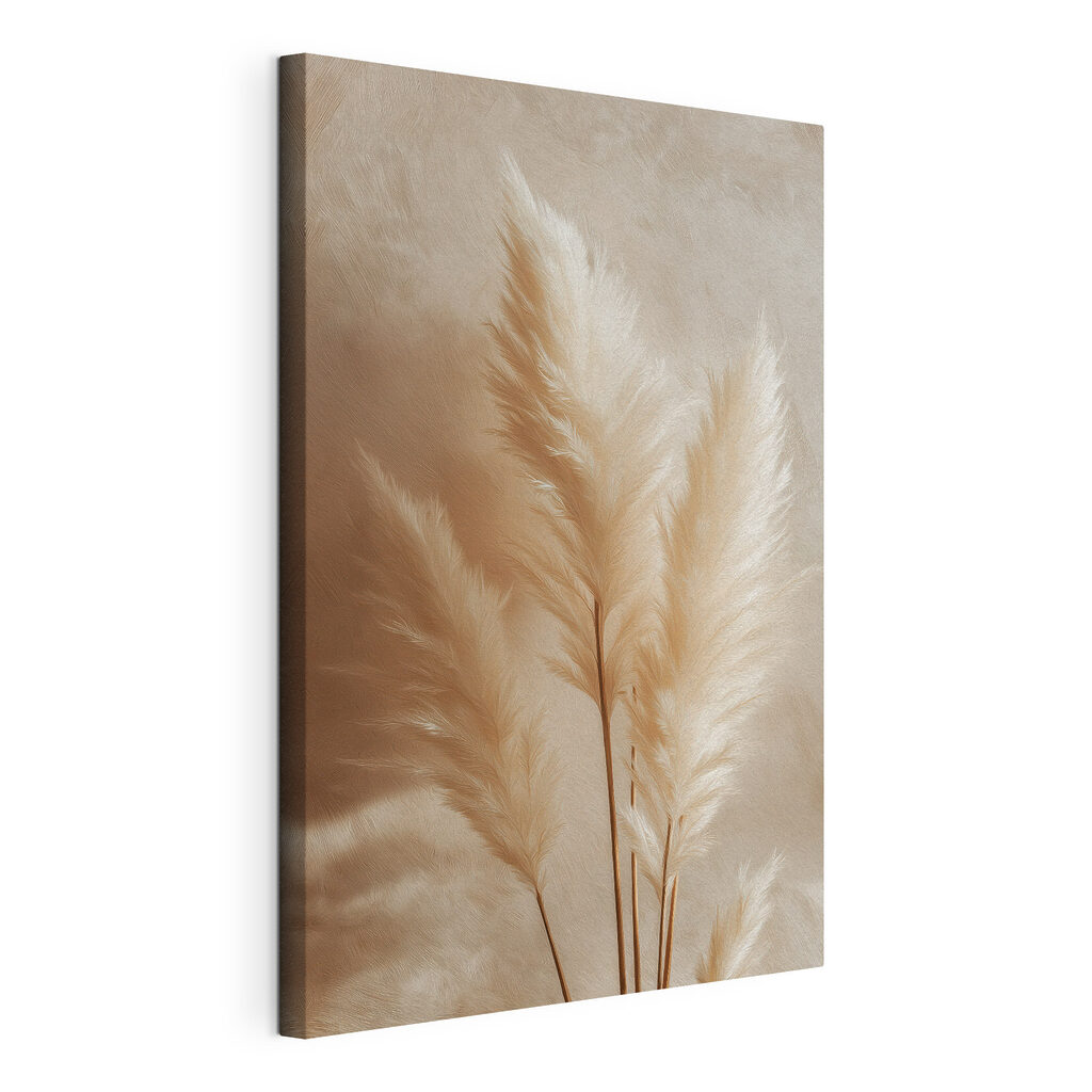 Soft feathery plants in warm tones