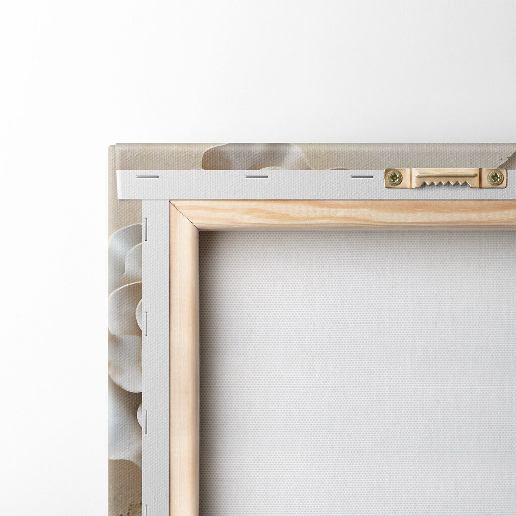 Delicate floral design in neutral tones