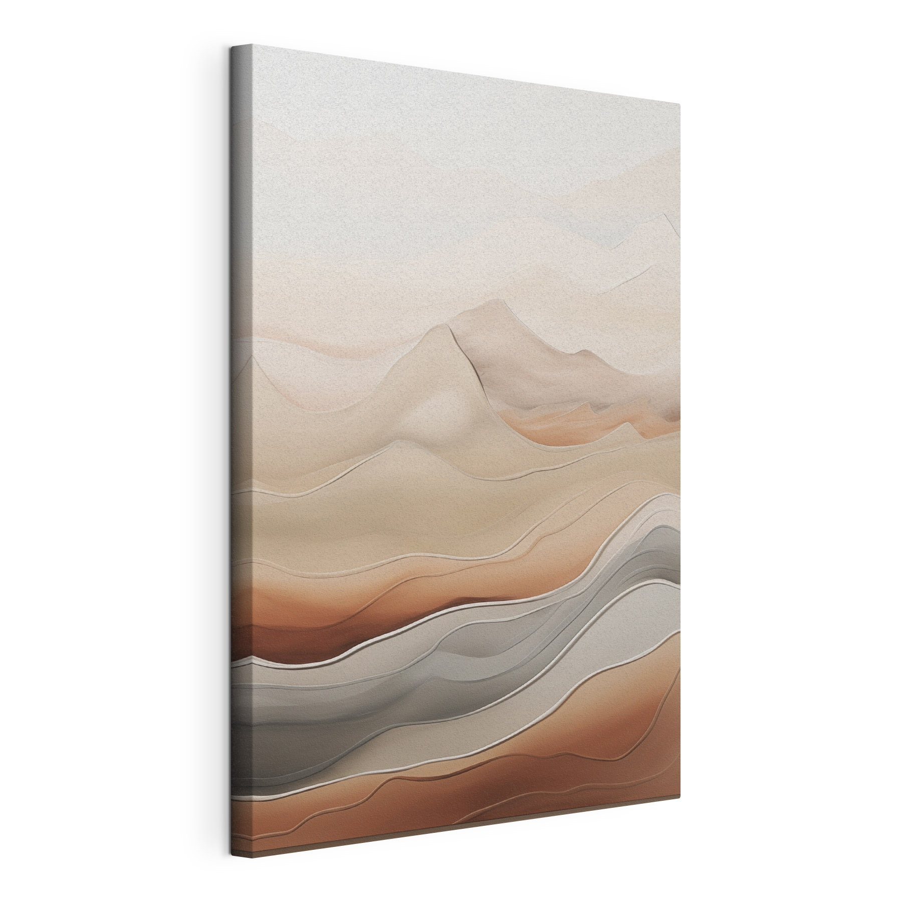 Serene waves of soft earth tones