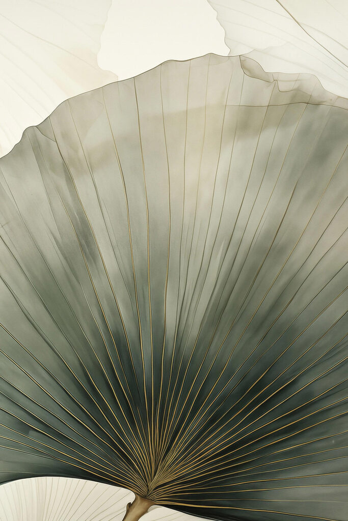Delicate leaf patterns in soft hues Delicate leaf patterns in soft hues