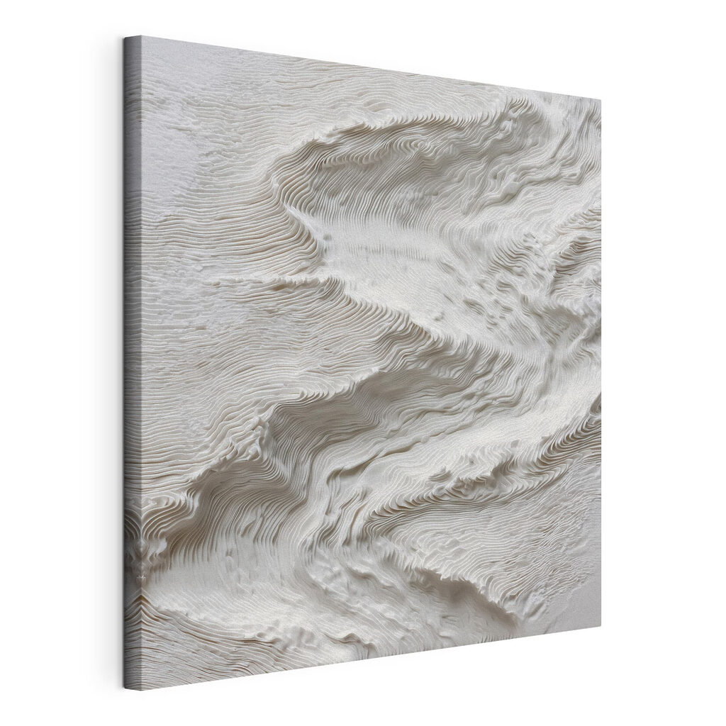 White surface with wavy lines White surface with wavy lines