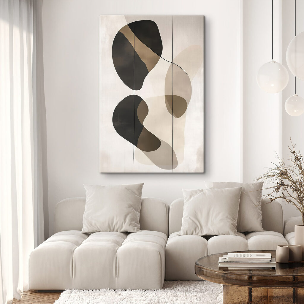 Black and brown art piece
