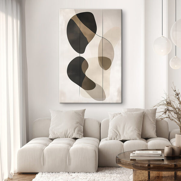Black and brown art piece