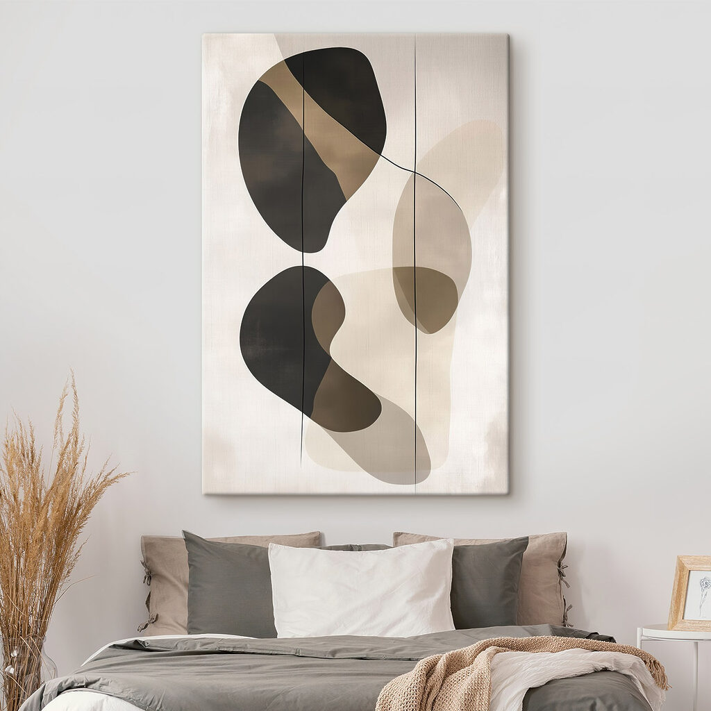 Black and brown art piece