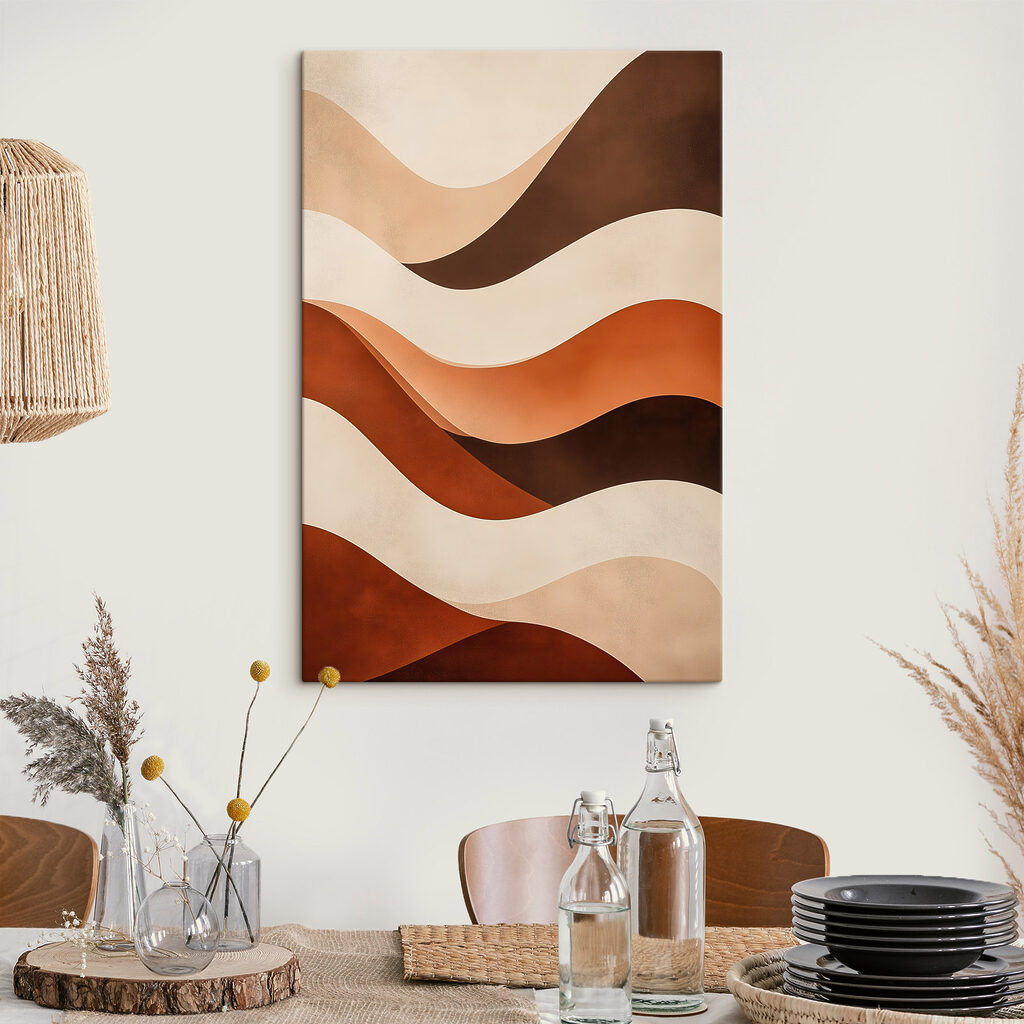 Flowing lines in warm tones Flowing lines in warm tones