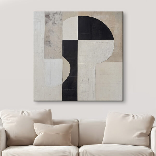 Black and white geometrical design Black and white geometrical design
