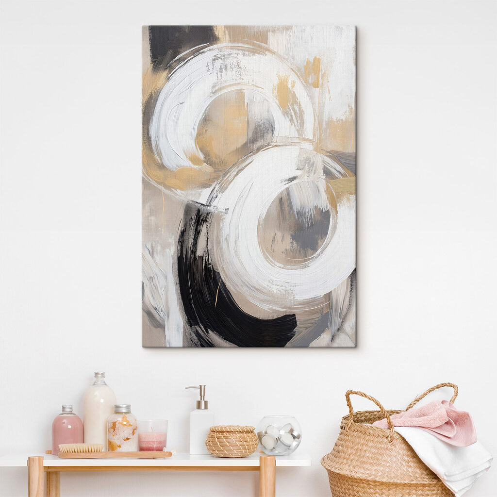 Painting of circles and dots Painting of circles and dots