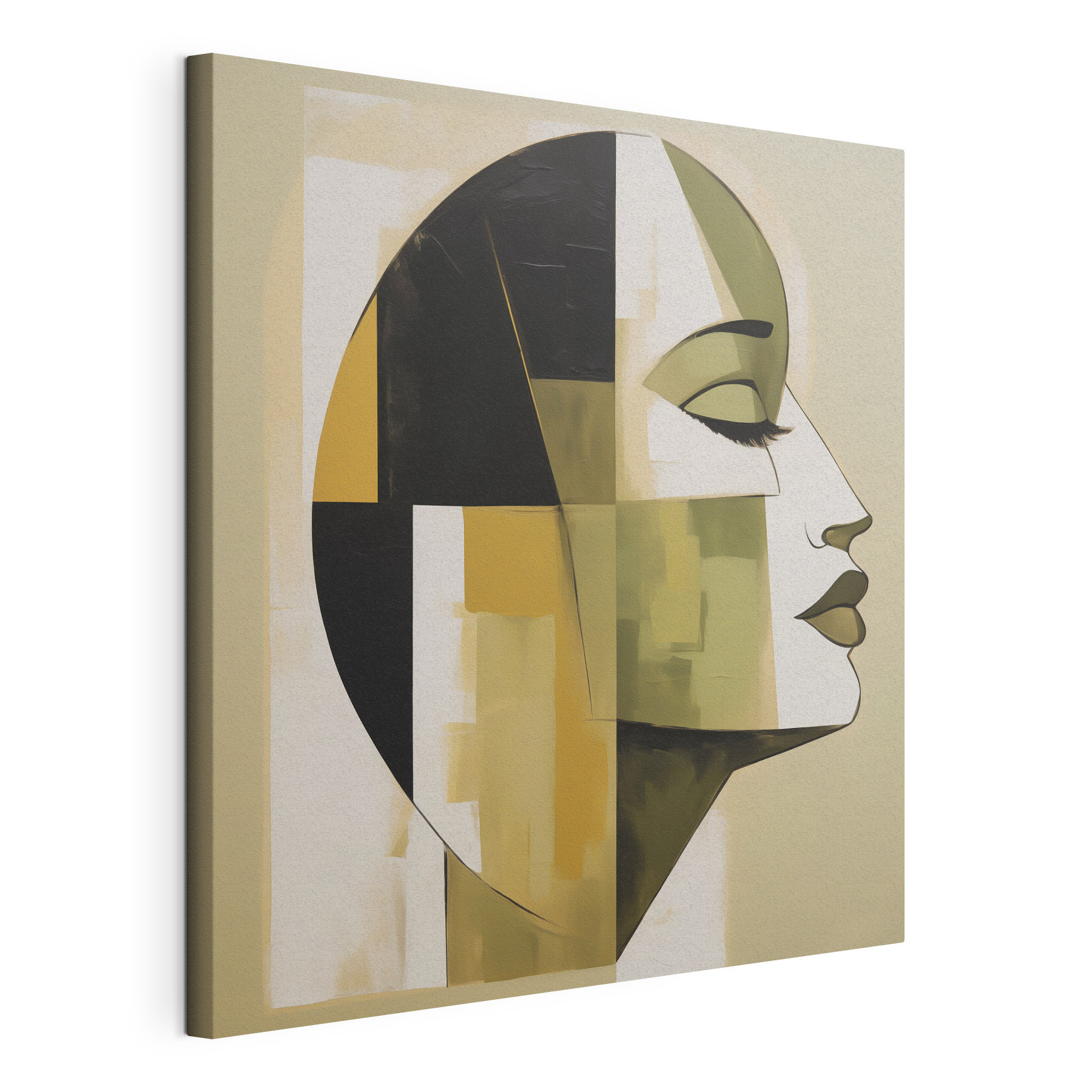 Painting of a woman's face Painting of a woman's face