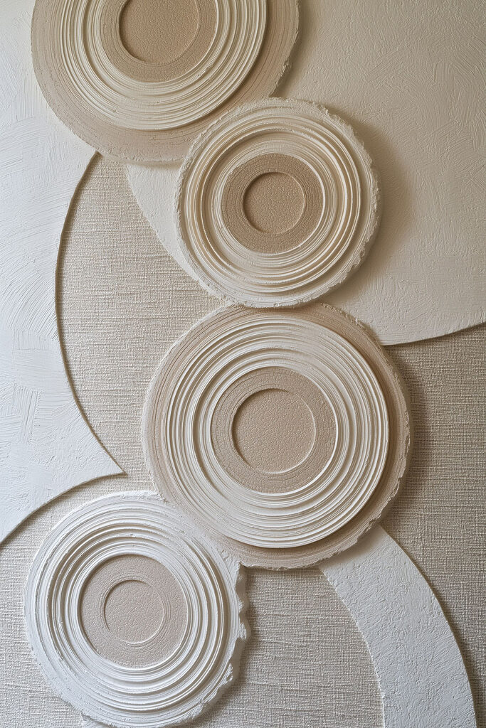 - Circular patterns on textured background - Circular patterns on textured background